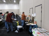 Show floor - The Wilson Brothers are getting setup